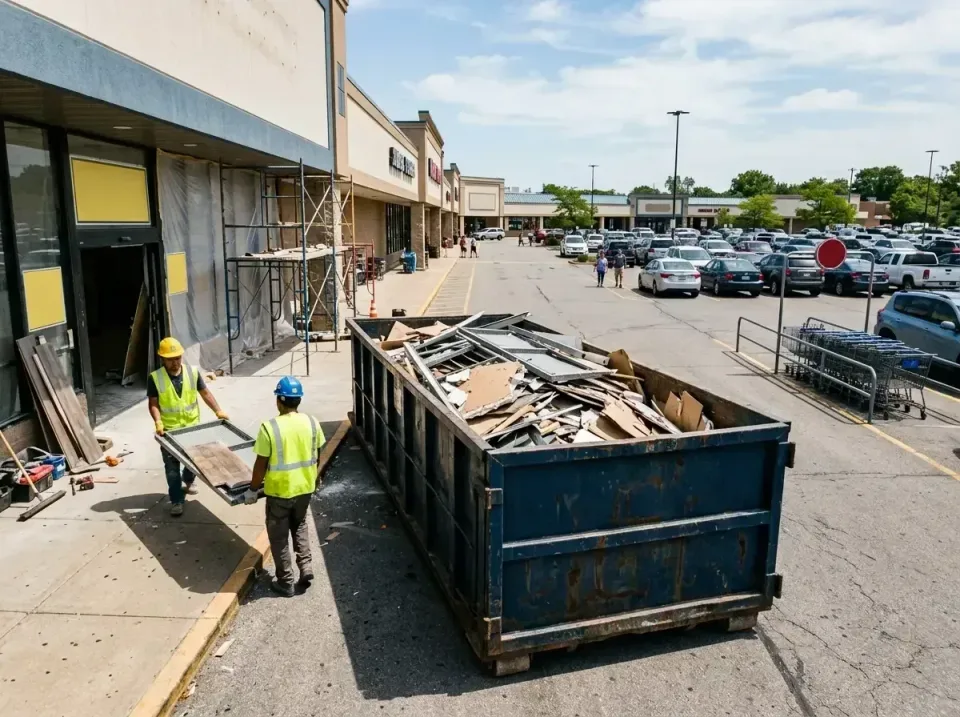 retail-store-renovation-debris-003 — frequently asked questions, Roll-off Dumpster Rentals in Mesa, AZ